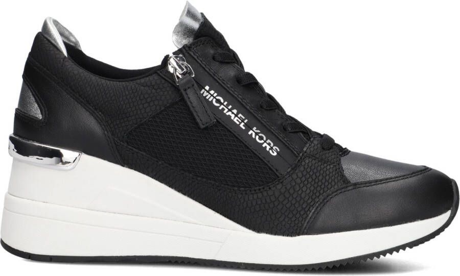 MICHAEL KORS Lage Sneakers Dames Darby Wedge Trainer Maat: 37 Materiaal: Leer Kleur: Zwart