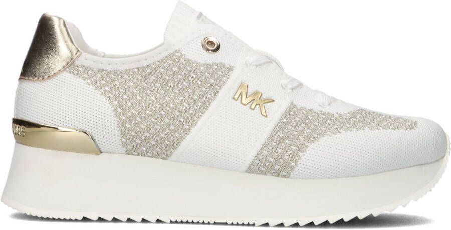 MICHAEL KORS Lage Sneakers Dames Monique Knit Trainer Maat: 37 Materiaal: Textiel Kleur: Goud