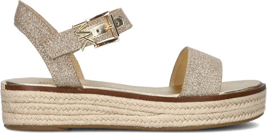 MICHAEL KORS Sandalen Dames Richie Espadrille Maat: 39 Materiaal: Leer Kleur: Goud