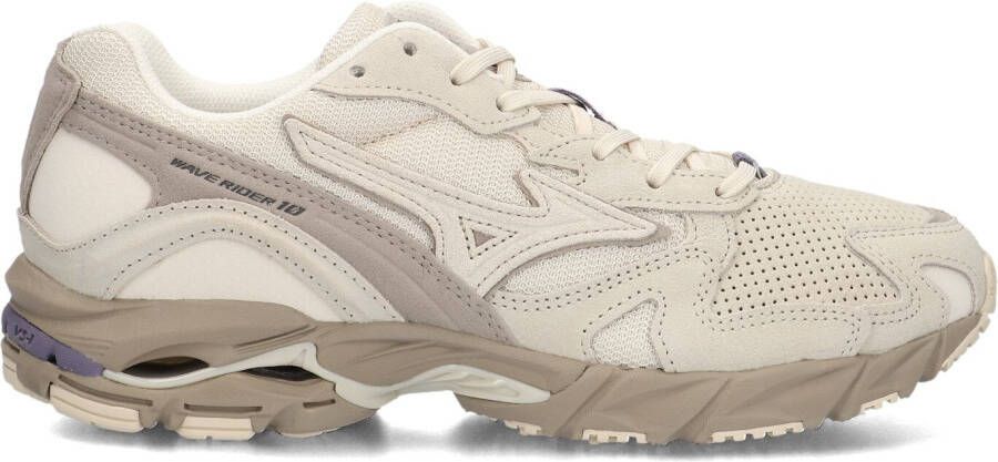 MIZUNO Lage Sneakers Dames Wave Rider 10 Premium Dames Maat: 40 Materiaal: Suède Kleur: Beige