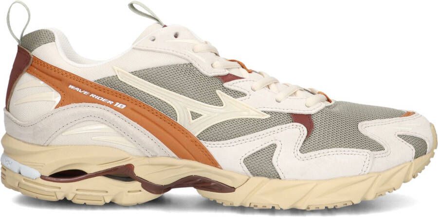 MIZUNO Lage Sneakers Heren Wave Rider 10 Premium Heren Maat: 45 Materiaal: Mesh Kleur: Beige