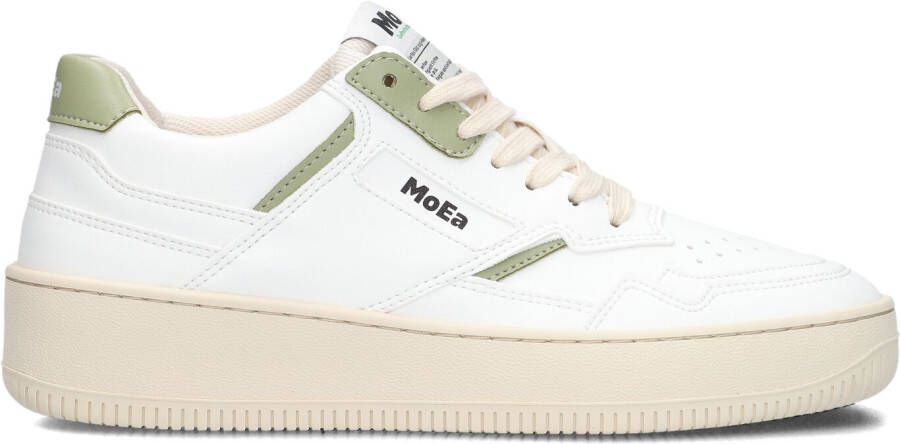 MoEa Lage Sneakers Dames -basgn1 Maat: 42 Materiaal: Vegan Kleur: Wit