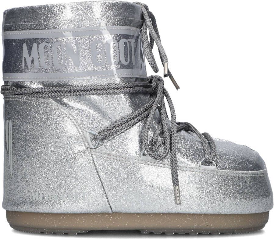 MOON BOOT Snowboots Dames Icon Low Glitter Maat: 36 38 Materiaal: Textiel Kleur: Zilver