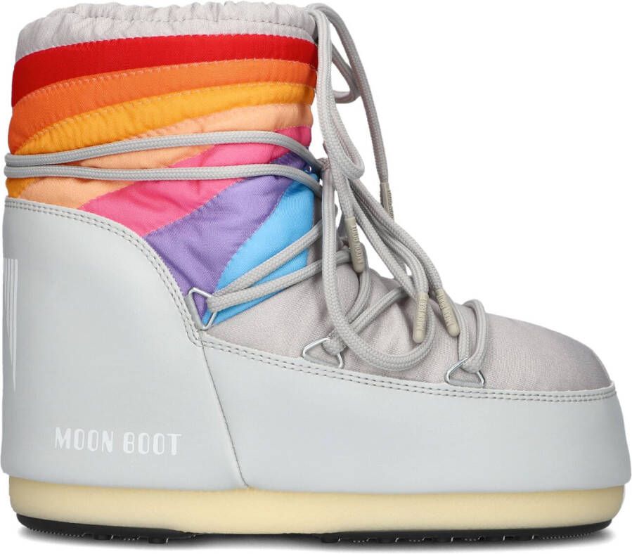 MOON BOOT Snowboots Dames Icon Low Rainbow Maat: 39 Materiaal: Textiel Kleur: Multi