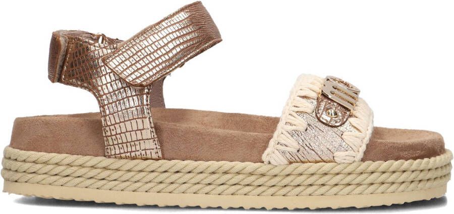 MOU Sandalen Dames Mu.sw451000c Maat: 37 Materiaal: Leer Kleur: Brons