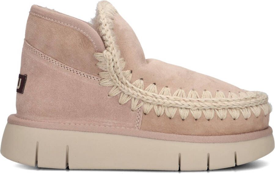 MOU Vachtlaarzen Dames Eskimo Bounce Sneaker Maat: 37 Materiaal: Suède Kleur: Beige