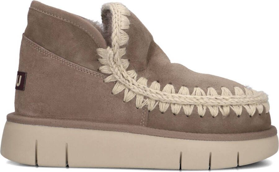 MOU Vachtlaarzen Dames Eskimo Bounce Sneaker Maat: 40 Materiaal: Suède Kleur: Taupe