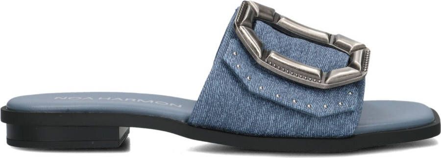 NOA HARMON Slippers Dames 9736 Maat: 37 Materiaal: Leer Kleur: Blauw