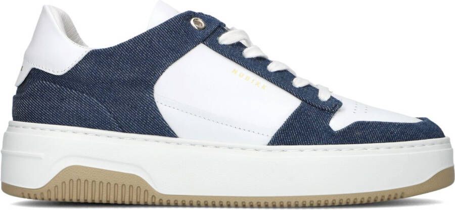 NUBIKK Lage Sneakers Dames Basket Court Dames Maat: 37 Materiaal: Leer Kleur: Blauw