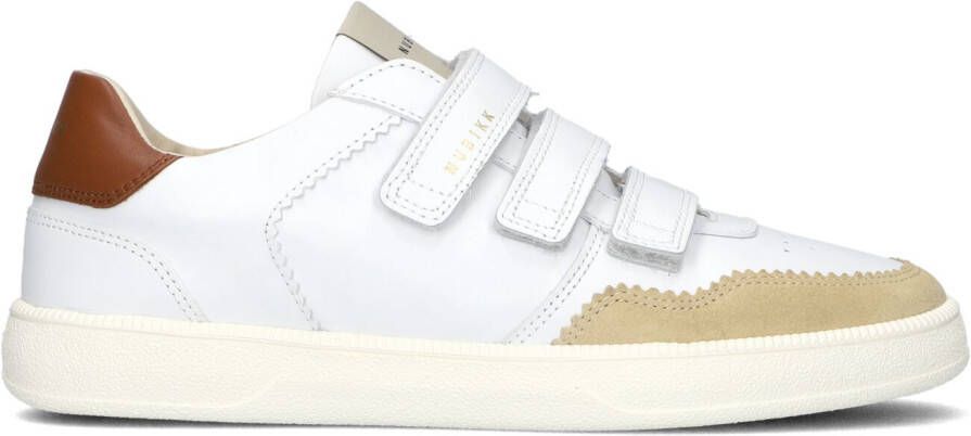 NUBIKK Lage Sneakers Dames Ray Straps Maat: 36 Materiaal: Leer Kleur: Wit