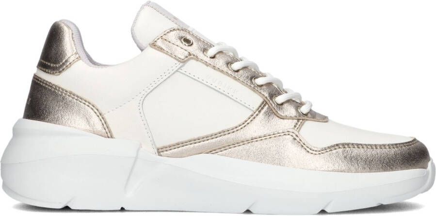 NUBIKK Lage Sneakers Dames Roque Road Wave Maat: 38 Materiaal: Leer Kleur: Wit