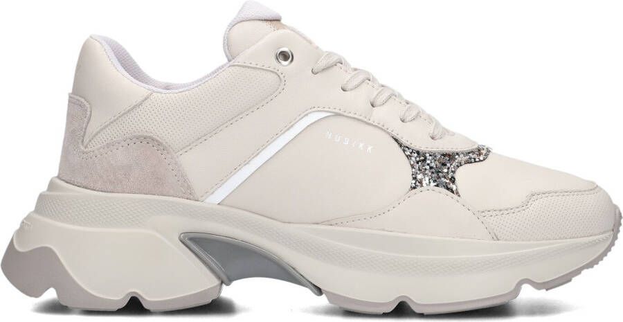 NUBIKK Lage Sneakers Dames Ross Jaden Maat: 37 Materiaal: Leer Kleur: Taupe