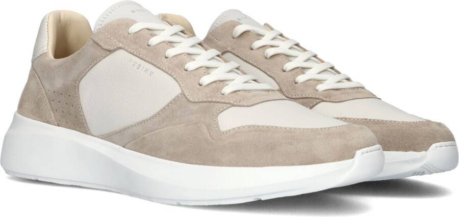 NUBIKK Lage Sneakers Heren Rocky Road Wave Maat: 41 Materiaal: Leer Kleur: Beige