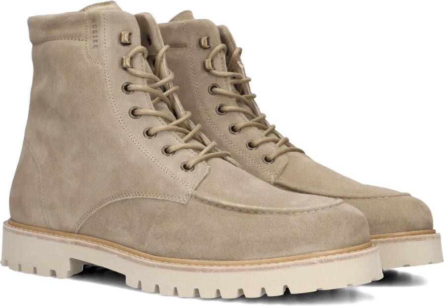 NUBIKK Veterboots Heren Ethan Harvey Maat: 41 Materiaal: Suède Kleur: Taupe