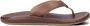 OLUKAI Teenslippers Heren Ilikai Maat: 44 Materiaal: Leer Kleur: Cognac - Thumbnail 3