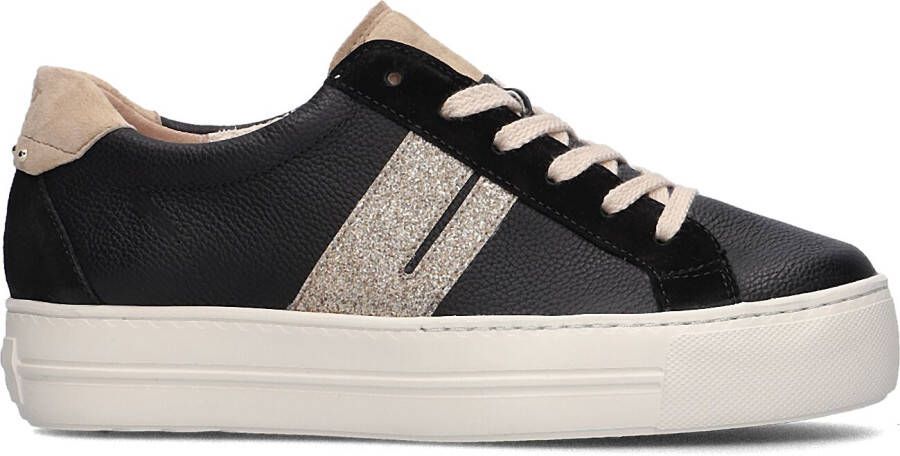 PAUL GREEN Lage Sneakers Dames 5330 Maat: 41 Materiaal: Leer Kleur: Zwart