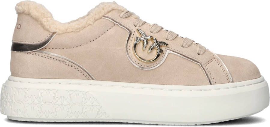 PINKO Lage Sneakers Dames Yoko 1.0 Sneaker Maat: 41 Materiaal: Suède Kleur: Beige