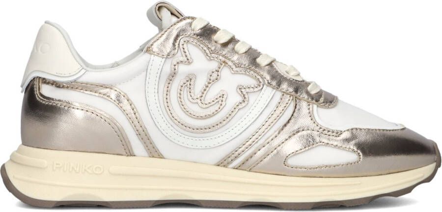 PINKO Lage Sneakers Dames Zoe 01 Maat: 37 Materiaal: Leer Kleur: Goud