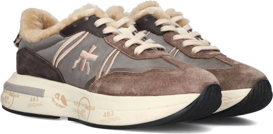 PREMIATA Lage Sneakers Dames Cassie Maat: 35 Materiaal: Suède Kleur: Bruin