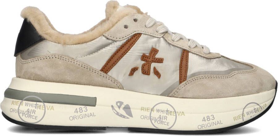 PREMIATA Lage Sneakers Dames Cassie Maat: 37 Materiaal: Suède Kleur: Beige