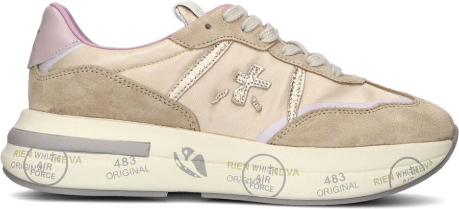 PREMIATA Lage Sneakers Dames Cassie Maat: 37 Materiaal: Suède Kleur: Beige