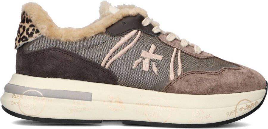 PREMIATA Lage Sneakers Dames Cassie Maat: 39 Materiaal: Suède Kleur: Bruin