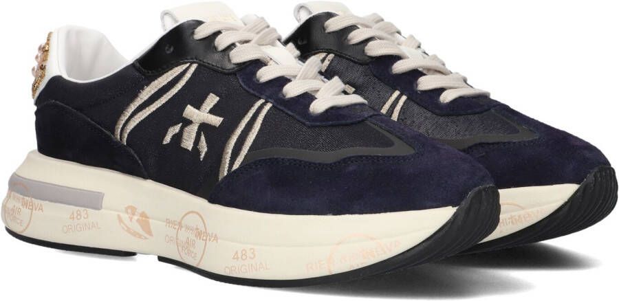 PREMIATA Lage Sneakers Dames Cassie Maat: 37 Materiaal: Suède Kleur: Blauw