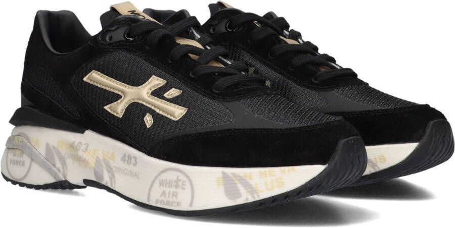 PREMIATA Lage Sneakers Dames Moerun-d Maat: 35 Materiaal: Suède Kleur: Zwart