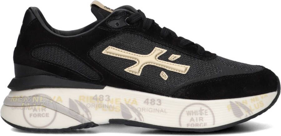 PREMIATA Lage Sneakers Dames Moerun-d Maat: 35 Materiaal: Suède Kleur: Zwart