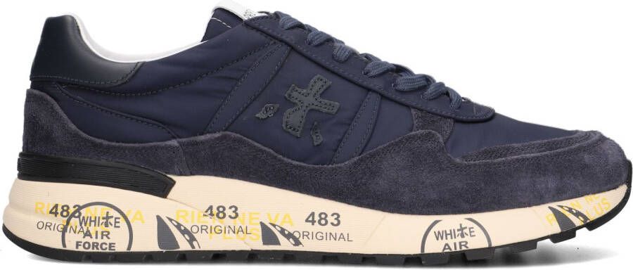 PREMIATA Lage sneakers Heren Landeck Maat: 42 Materiaal: Suède Kleur: Blauw