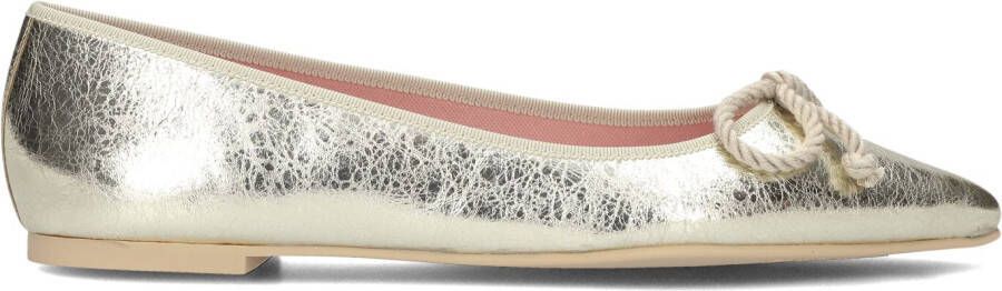 PRETTY BALLERINAS Ballerina Dames 47987 Maat: 38 5 Materiaal: Leer Kleur: Goud