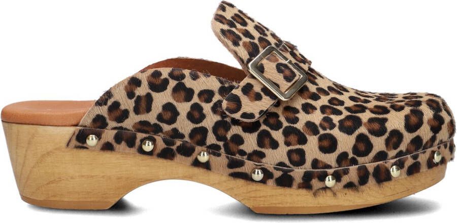 RED-RAG Clogs Dames 79608 Maat: 37 Materiaal: Ponyhair Kleur: Bruin