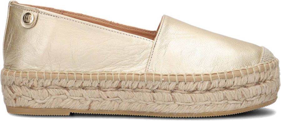 RED-RAG Espadrilles Dames 78136 Maat: 38 Materiaal: Leer Kleur: Goud