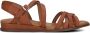 RED-RAG Sandalen Dames 79542 Tiny Wedge Maat: 35 Materiaal: Leer Kleur: Cognac - Thumbnail 4