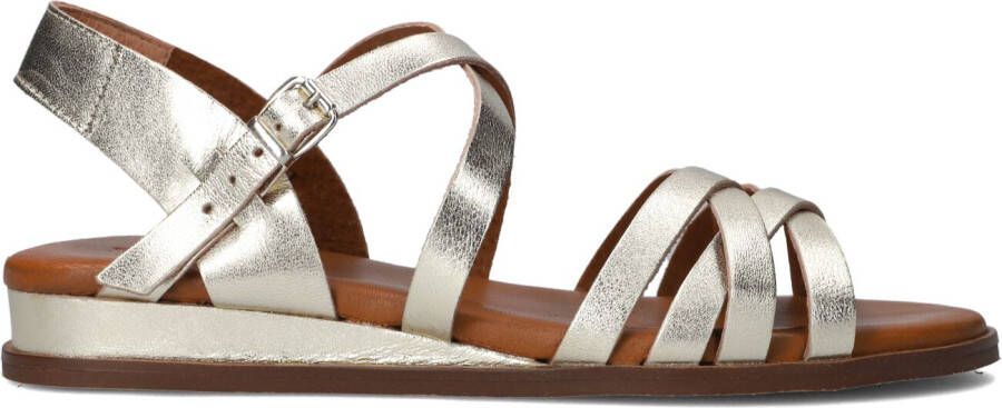 RED-RAG Sandalen Dames 79542 Tiny Wedge Maat: 36 Materiaal: Leer Kleur: Goud