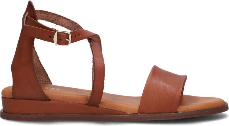 RED-RAG Sandalen Dames 79610 Maat: 40 Materiaal: Leer Kleur: Cognac