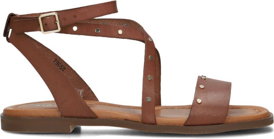 RED-RAG Sandalen Dames 79658 Maat: 36 Materiaal: Leer Kleur: Cognac