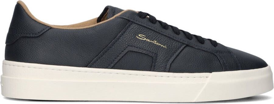 SANTONI Lage Sneakers Heren 21967 Maat: 46 Materiaal: Leer Kleur: Blauw - Foto 1