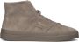 SANTONI Hoge Sneakers Heren Sue Mid Rits Sneaker Maat: 45 Materiaal: Suède Kleur: Taupe - Thumbnail 2