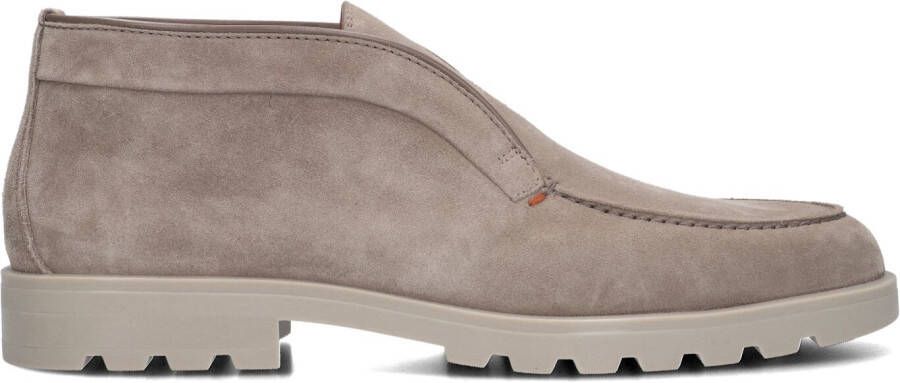 SANTONI Instappers Heren Sue Spiegel Klep Instap Gz Maat: 45 5 Materiaal: Suède Kleur: Taupe