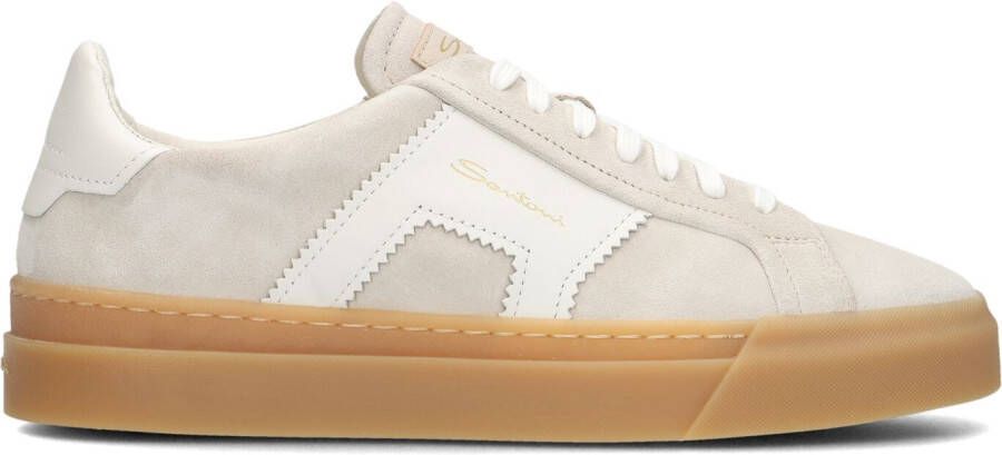 SANTONI Lage Sneakers Dames 61127 Maat: 38 Materiaal: Suède Kleur: Beige