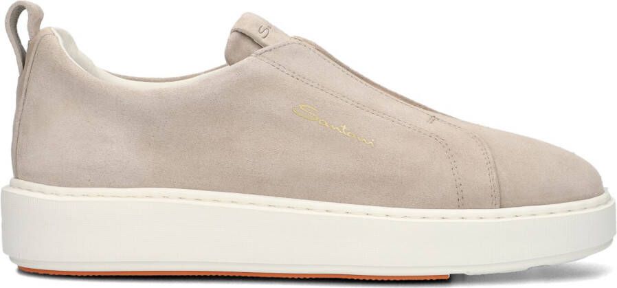 SANTONI Lage Sneakers Dames 61224 Maat: 36 Materiaal: Suède Kleur: Beige