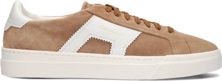 SANTONI Lage Sneakers Heren 21870 Maat: 41 Materiaal: Suède Kleur: Bruin