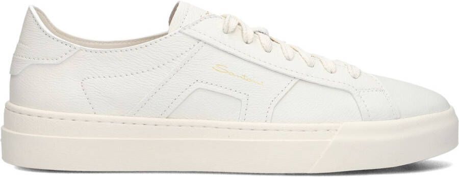 SANTONI Lage Sneakers Heren 21967 Maat: 39 Materiaal: Leer Kleur: Wit