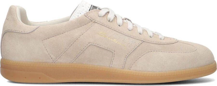 SANTONI Lage Sneakers Heren 21975 Maat: 41 5 Materiaal: Suède Kleur: Beige