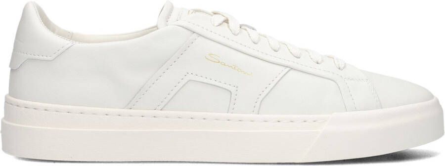 SANTONI Lage Sneakers Heren Gloria 21779 Maat: 42 5 Materiaal: Leer Kleur: Wit