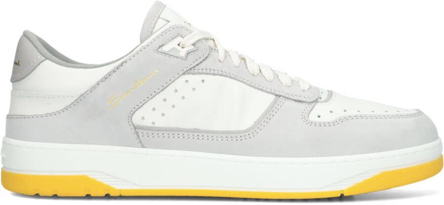 SANTONI Lage Sneakers Heren Sneak Air Low Maat: 44 Materiaal: Leer Kleur: Grijs