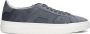 SANTONI Lage Sneakers Heren Velvet Sneaker Maat: 43 Materiaal: Velvet Kleur: Blauw - Thumbnail 2