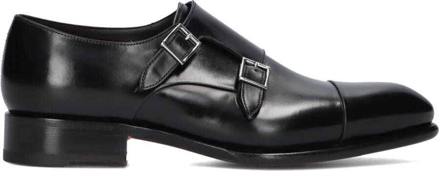 SANTONI Nette Schoenen Heren Carter 11652 Maat: 41 5 42 Materiaal: Leer Kleur: Zwart