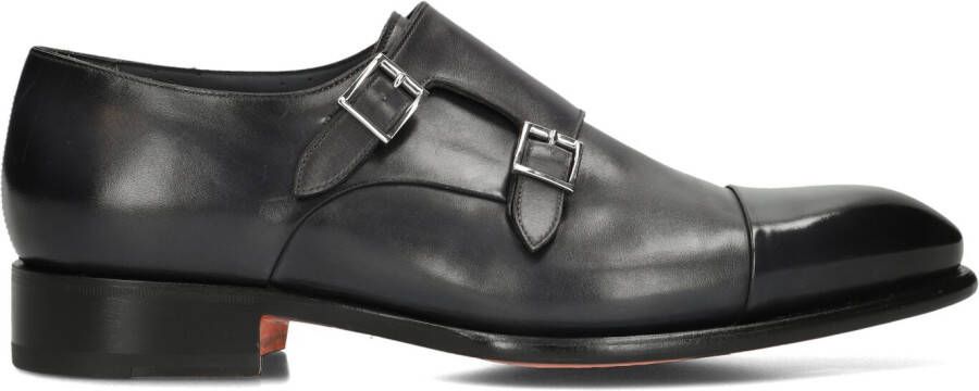 SANTONI Nette Schoenen Heren Carter 11652 Maat: 9 Materiaal: Leer Kleur: Blauw